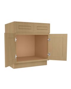 Craftsman Natural Shaker Vanity Sink Base Cabinet 30" Midlothian - RVA Cabinetry