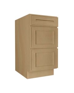 Craftsman Natural Shaker Vanity Drawer Base Cabinet 18" Midlothian - RVA Cabinetry