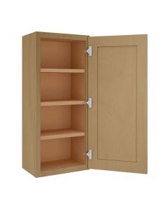 Craftsman Natural Shaker Wall Cabinet 18" x 42" Midlothian - RVA Cabinetry