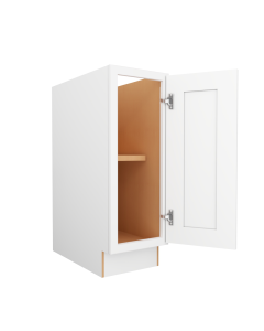 Craftsman White Shaker Base Full Height Door Cabinet 18" Midlothian - RVA Cabinetry