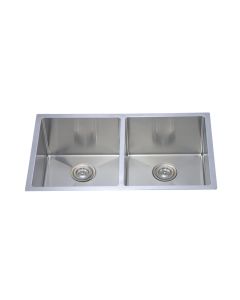 F003HK2 Stainless Steel Double Basin Kitchen Sink Midlothian - RVA Cabinetry
