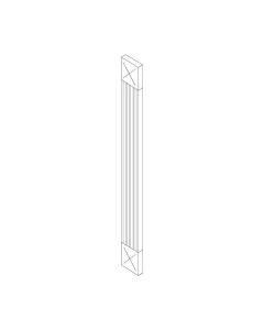Wall Fluted Filler 3" x 42" Midlothian - RVA Cabinetry