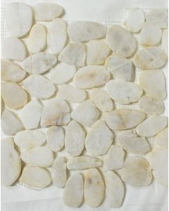 12" x 12" Gray Flat Pebble Stone Mosaic Midlothian - RVA Cabinetry
