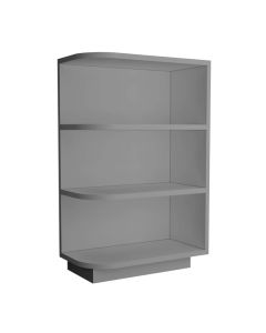 Grey Shaker Elite Base End Shelf Cabinet Right 12"W Midlothian - RVA Cabinetry