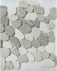 12" x 12" Moonlight Pebble Stone Mosaic Midlothian - RVA Cabinetry