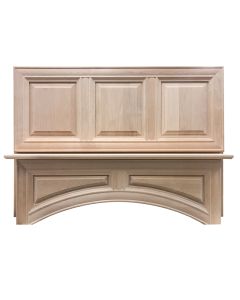 Unfinished Shaker Square Hood 36" Midlothian - RVA Cabinetry