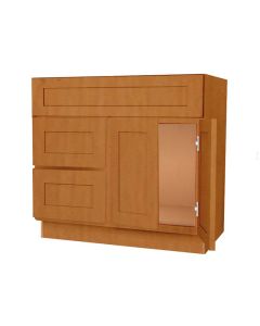 Vanity Sink Base Drawer Left Cabinet 36" Midlothian - RVA Cabinetry