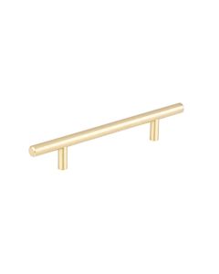 Satin Brass Contemporary Steel Pull 8-3/16 in Midlothian - RVA Cabinetry