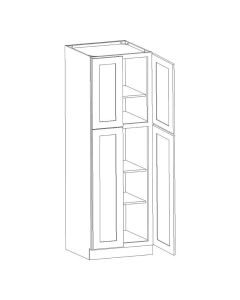 Key Largo White Utility Cabinet 24"W x 84"H Midlothian - RVA Cabinetry