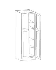 Summit Shaker White Utility Cabinet 24"W x 84"H Midlothian - RVA Cabinetry