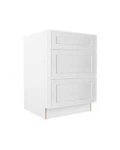 Craftsman White Shaker Vanity Drawer Base Cabinet 24" Midlothian - RVA Cabinetry