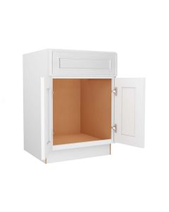 Craftsman White Shaker Vanity Sink Base Cabinet 24" Midlothian - RVA Cabinetry