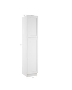 Colorado Shaker White Utility Cabinet 18"W x 96"H Midlothian - RVA Cabinetry