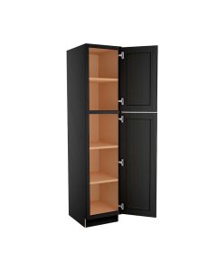York Driftwood Grey Utility Cabinet 18"W x 84"H Midlothian - RVA Cabinetry