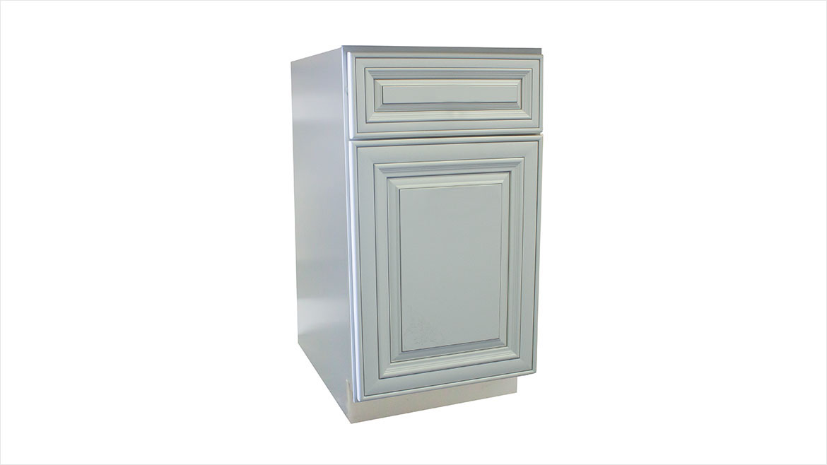 Bristol Linen White Kitchen Cabinets | 10x10 RTA Linen White Kitchen