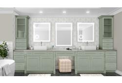 Craftsman Lily Green Shaker Midlothian - RVA Cabinetry