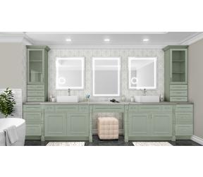 Craftsman Lily Green Shaker Midlothian - RVA Cabinetry