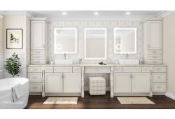 York Linen Off White Bathroom Vanities Midlothian - RVA Cabinetry